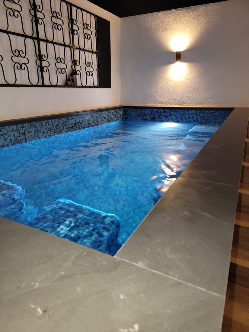 Lap pool courtyard